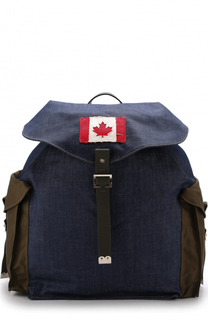 Текстильный рюкзак с клапаном Dsquared2