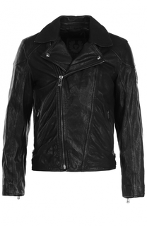 Кожаная косуха с эффектом крэш Belstaff