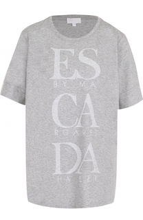 Футболка свободного кроя с надписью Escada Sport