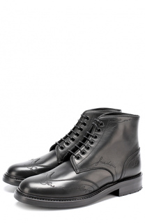 Кожаные ботинки William с прострочкой Saint Laurent