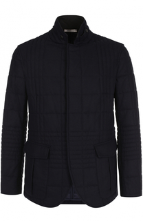 Стеганая куртка из смеси шерсти и вискозы Armani Collezioni