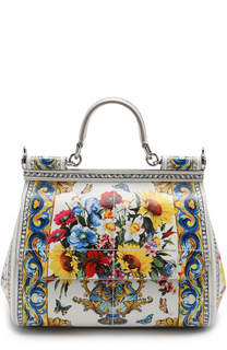 Сумка Sicily medium с принтом Dolce &amp; Gabbana
