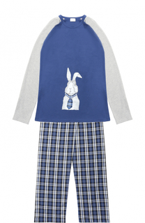 Хлопковая пижама с принтом La Perla