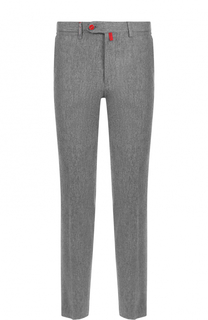 Шерстяные брюки прямого кроя Kiton