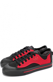Текстильные кеды Black Red Spirit V Adidas by Raf Simons