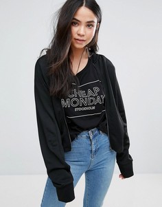 Трикотажный бомбер Cheap Monday - Черный