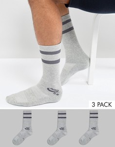 Набор из 3 пар серых носков Nike SB SX5760-063 - Серый