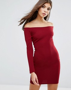Платье мини с открытыми плечами AX Paris - Красный