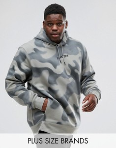 Худи из флиса с камуфляжным принтом Nike Jordan PLUS P51 Flight 860350-018 - Зеленый