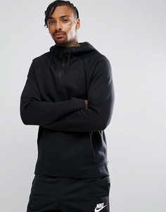 Черный флисовый худи с молнией Nike Tech 884892-010 - Черный