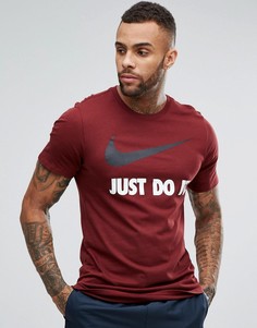 Красная футболка с принтом Just Do It и логотипом Nike 707360-652 - Красный