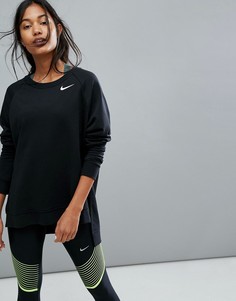 Черный лонгслив Nike Running - Черный