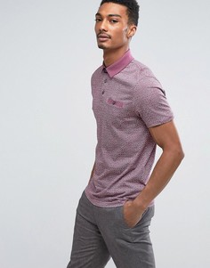 Поло с принтом Ted Baker - Фиолетовый