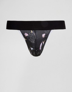 Трусы с принтом единорога ASOS - Черный