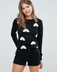 Джемпер с радугой Sugarhill Boutique - Черный