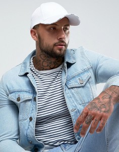 Бейсболка с надписью на козырьке ASOS - Белый