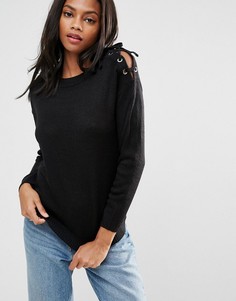 Джемпер с люверсами Brave Soul - Черный