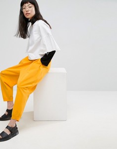 Джоггеры с заниженным шаговым швом ASOS WHITE - Оранжевый