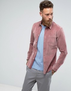 Розовая облегающая рубашка ASOS - Розовый