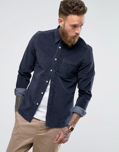 Темно-синяя облегающая рубашка ASOS - Темно-синий