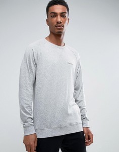 Серый трикотажный лонгслив Calvin Klein - Серый