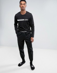 Узкие джоггеры с манжетами Calvin Klein - Черный