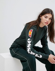 Лонгслив с принтом на рукавах Ellesse - Зеленый