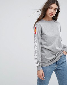 Лонгслив с принтом на рукавах Ellesse - Серый