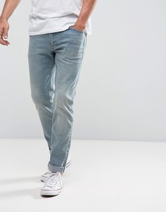 Голубые зауженные джинсы в винтажном стиле ASOS - Синий