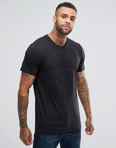 Черная футболка с тисненым логотипом Puma Archive 57450701 - Черный