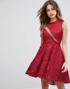 Платье с кружевной отделкой Forever Unique - Красный