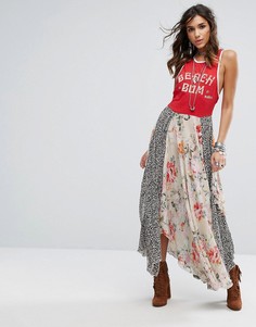 Платье макси с принтом Free People Beachwood - Красный
