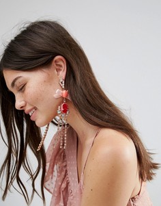 Серьги-подвески ASOS Occasion Cameo - Золотой