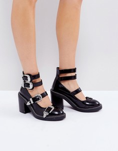 Туфли на каблуке с пряжками ASOS OH GOSH - Черный