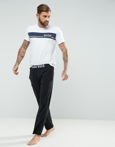 Штаны для дома классического кроя с логотипом BOSS By Hugo Boss - Черный