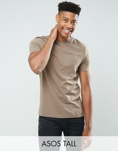 Футболка с круглым вырезом ASOS TALL - Коричневый