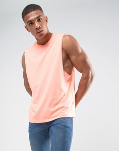 Оранжевая майка с заниженными проймами ASOS - Оранжевый