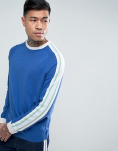 Синий джемпер с контрастными полосками ASOS - Синий