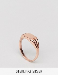 Серебряное кольцо с покрытием розовым золотом ASOS - Мульти