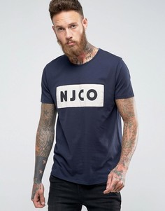 Футболка со вставками Nudie Jeans Co Anders NJCO - Темно-синий