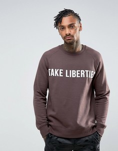 Свитер с надписью Take Liberties Brooklyn Supply Co - Красный