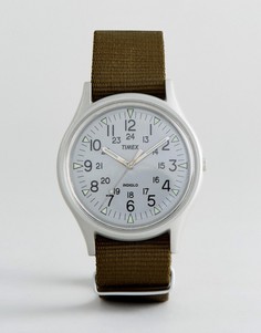 Часы из алюминия с зеленым ремешком Timex MK1 - Зеленый