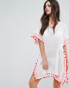 Пляжная туника с кисточками Seafolly - Белый