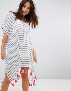 Пляжная туника в полоску Seafolly - Мульти