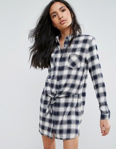 Платье-рубашка в клетку Pepe Jeans Jona - Красный