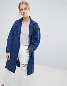 Джинсовая куртка-кимоно с запахом Pepe Jeans Kimmie - Синий
