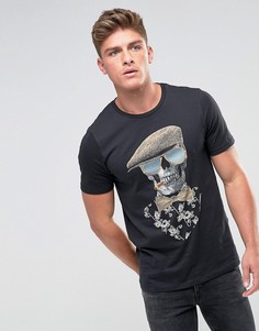 Футболка с черепом Jack &amp; Jones Originals - Черный