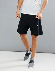 Черные трикотажные спортивные шорты adidas B46997 - Черный