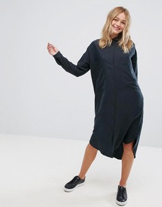 Oversize платье-рубашка Monki - Черный