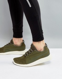 Кроссовки цвета хаки Puma Running ST EVO v2 36374002 - Зеленый